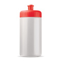 Spordipudel Classic 500 ml, valge / Punane