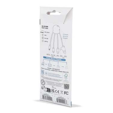 4009 - Xoopar Octopus OBP kaabel Ocean Bound Plastic, must, tootepilt (2)