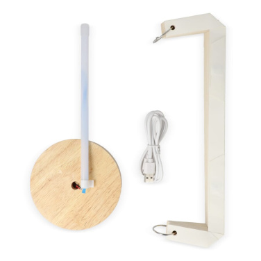 Coolluxi kokkupandav paberist LED-lamp Aurora Tall puidust jalal, 32 cm, loodus, tootepilt (3)