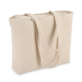 Puuvillane õlakott lukuga OEKO-TEX® 47 x 11 x 35 cm 320g/m², ekrü