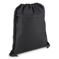 PU-kattega R-PET 600D pingutusnööriga kott 33 x 42 cm, must