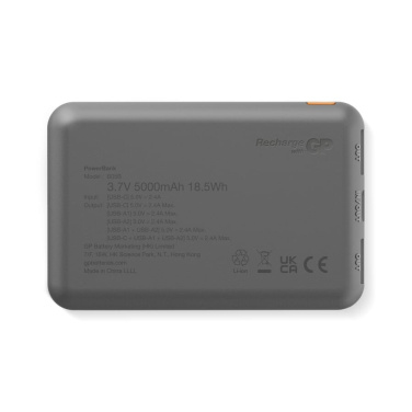 GP B+ seeria Powerbank 5000 mAh, must, tootepilt (4)