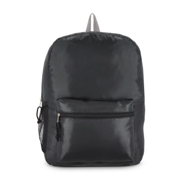 R-PET 190T kerge seljakott 30,5 x 12,7 x 42 cm 16 L, must, tootepilt (2)