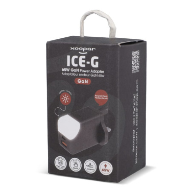 Xoopar ICE-G 65W GaN toiteadapter Ühendkuningriigi pistikuga, must, tootepilt (3)