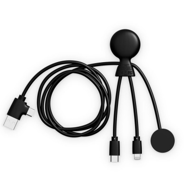 Xoopar Mr. Bio pikk mitmikkaabel Apple/Samsung Watchile 1 meeter, must, tootepilt (4)