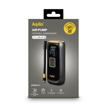 Aqiila Airbird C4 kaasaskantav kompressor, must, tootepilt (4)