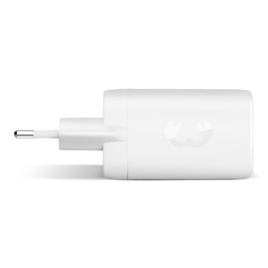 Fresh 'n Rebel 67W sülearvuti kiirlaadija GaN USB-C ja USB-A, helehall, tootepilt (3)