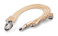 3-ühes USB-kaabel TAUS, kuldne