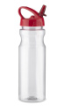 Veepudel kõrrega TRANCE 700 ml, punane
