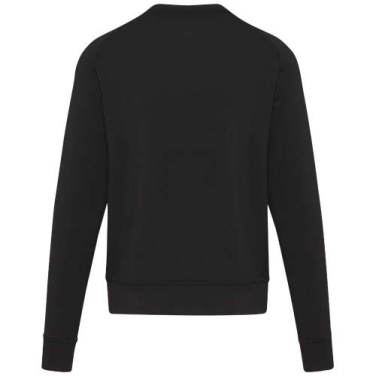 Yukoni unisex interlock-tüüpi sportlik ümara kaelusega kampsun, Ühtlane must, 2XS, tootepilt (2)