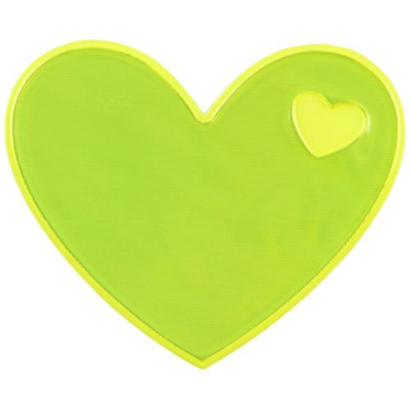 RFX™ S-12 heart M peegeldav PVC kleebis – Neoonkollane, tootepilt (1)