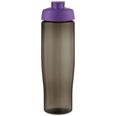 H2O Active® Eco Tempo 700 ml klapiga kaanega spordipudel, Lilla / söehall, tootepilt, Lilla / Süsi (1)