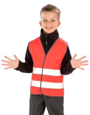 Juunioride täiustatud nähtavusega vest, punane - Result Safe-Guard (3)