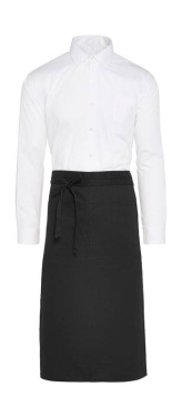 ROOMA - keskmise pikkusega bistroo põll taskuga, valge - SG Accessories - BISTRO (2)