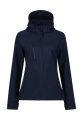 Naiste Venturer 3-kihiline kapuutsiga softshell-jakk, tumesinine, Merevägi