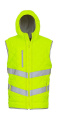 Fluo Kensington kapuutsiga vest, neoonkollane, Fluorkollane