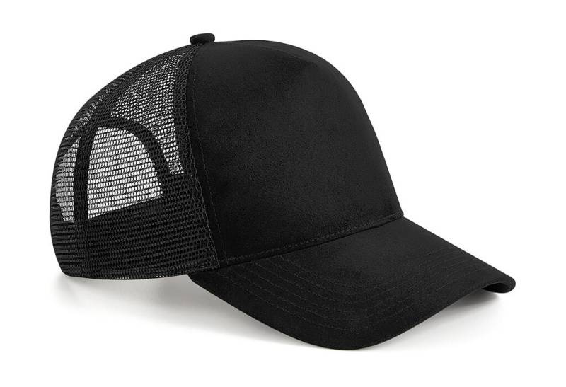 Seemisnahast Snapback veoautosärk, must – Beechfield (1)