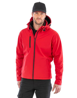 TX Performance kapuutsiga softshell-jope, punane/must – Result Recycled (3)