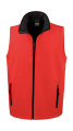Meeste prinditav Softshell kehasoojendaja, punane/must