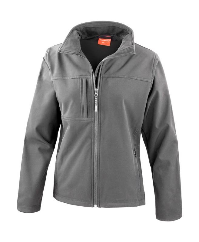 Naiste klassikaline softshell-jakk, hall – Result Recycled (1)