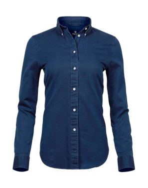 Naiste vabaaja twill-särk, Indigo – Tee Jays (3)