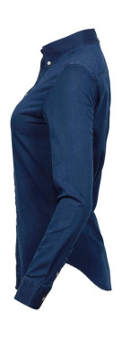 Naiste vabaaja twill-särk, Indigo – Tee Jays (4)