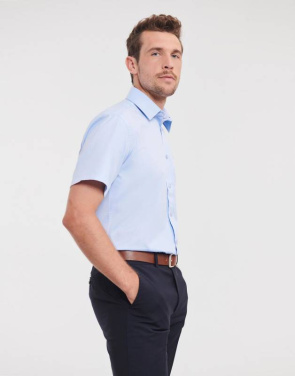 Meeste kalasabamustriga särk, helesinine – Russell Collection (3)