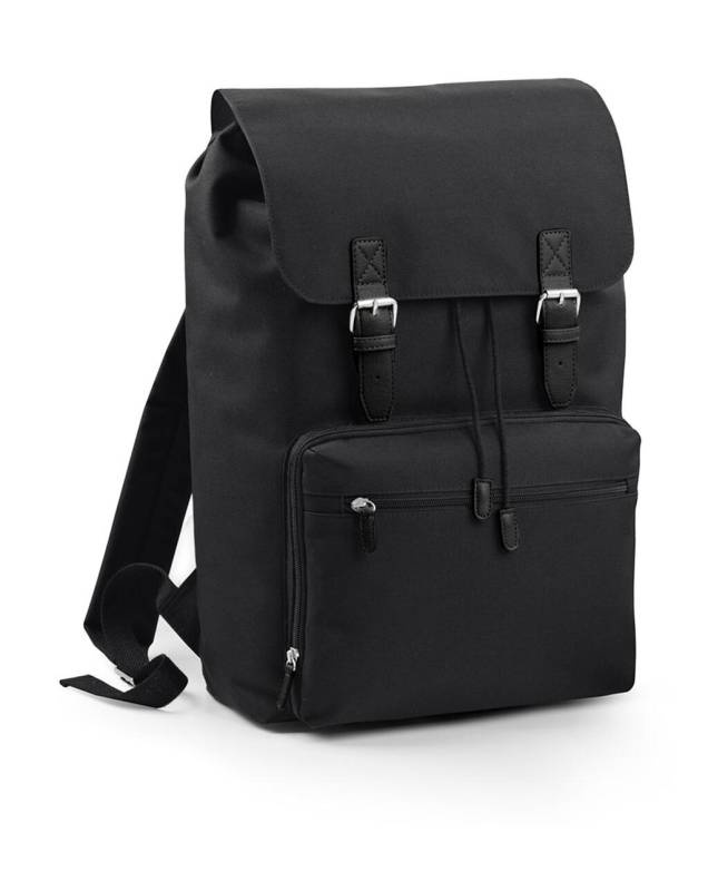 Vintage sülearvuti seljakott, must/must – Bagbase (1)