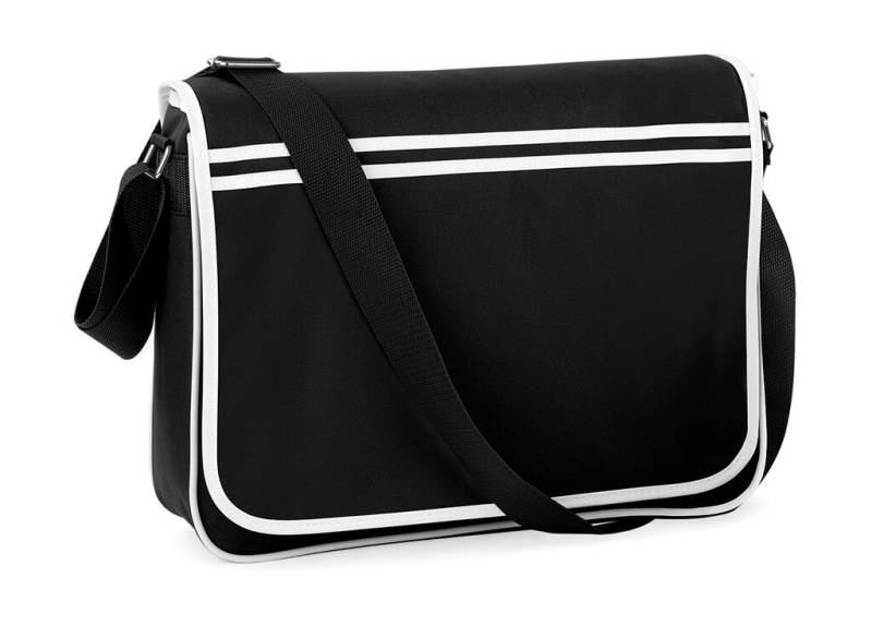 Retro Messenger, must/valge – Bagbase (1)