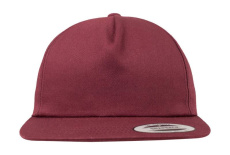 Struktureerimata 5-paneeliga Snapback, Maroon