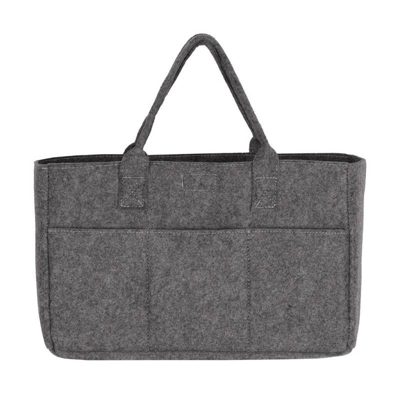 Taskuvildist ostukott, hall melanž – SG Accessories - BAGS (1)