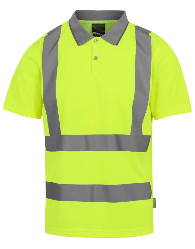 Pro Hi-Vis polosärk, kollane – Regatta High Visibility (1)