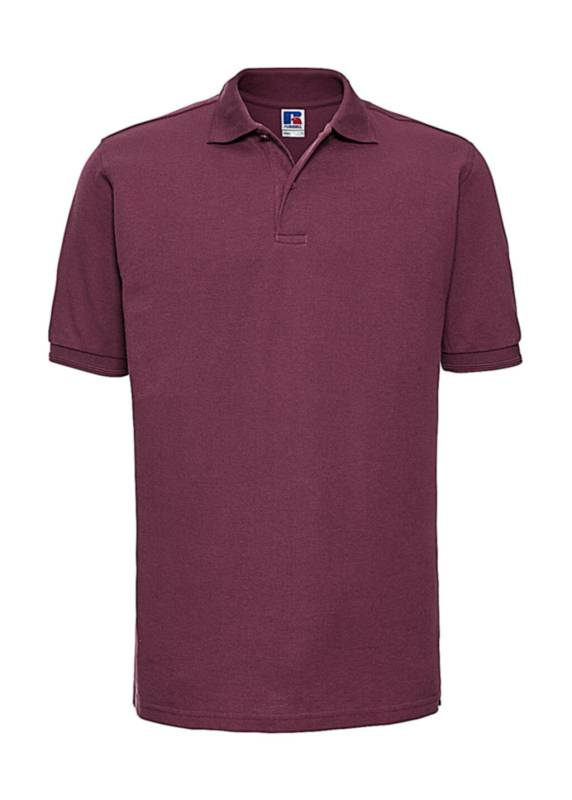 Vastupidav polosärk - kuni 4XL, bordoopunane – Russell Athletic (1)