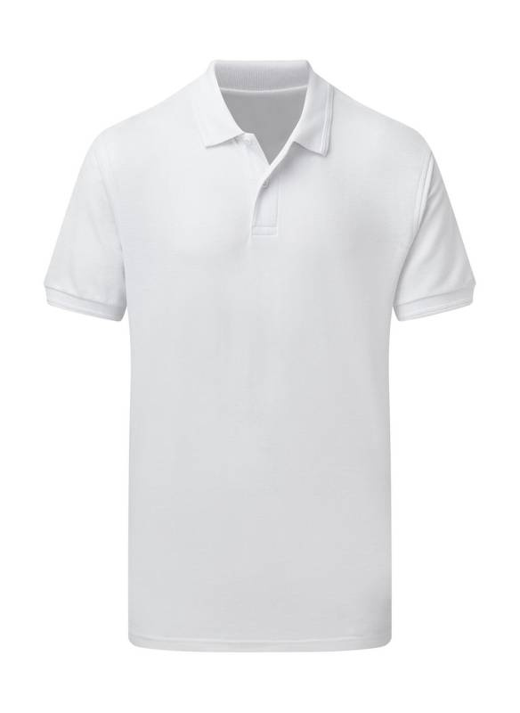 Polüpuuvillast polosärk meestele, valge – SG Originals (1)