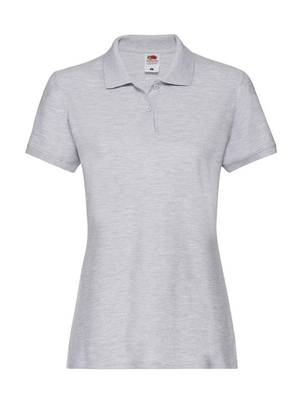 Naiste Premium polosärk, hall melanž – Fruit of the Loom (1)