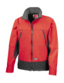 Softshell-tegevusjakk, punane/must