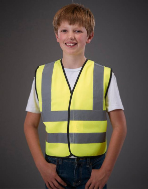 Laste Fluo 2 Band + traksidega vest, neoonoranž – Yoko (3)
