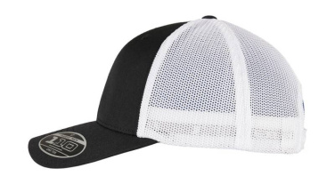 110 kahevärviline taaskasutatud nokamüts, must/valge – Flexfit (3)