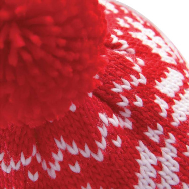 Fair Isle Snowstar® müts, must/valge – Beechfield (4)
