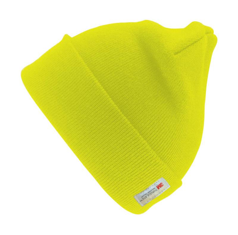 Tugev Thinsulate™ villane suusamüts, Fluorestseeruv kollane – Result Winter Essentials (1)