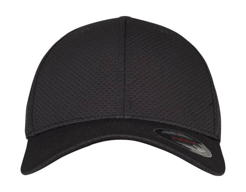 Flexfit 3D kuusnurkne Jersey nokamüts, must – Flexfit (1)