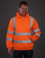 Fluo kapuutsiga dressipluus, neoonoranž, Fluororanž