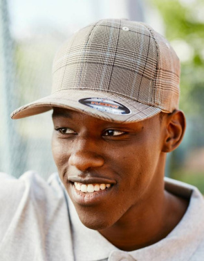 Glen Check Cap, must/valge – Flexfit (2)