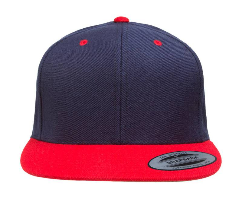 Klassikaline kahevärviline Snapback nokamüts, tumesinine/punane – Classics (1)