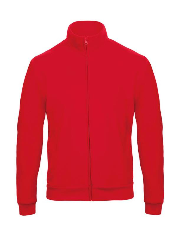 ID.206 50/50 täispikk lukuga dressipluus unisex, punane – B&C (1)