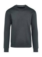 Unisex dressipluus ilma sildita, ümara kaelusega, süsihall