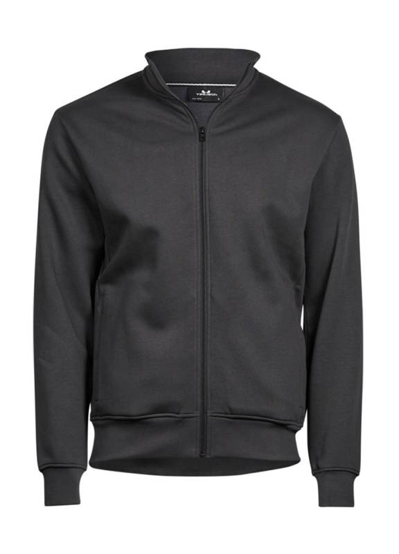 Täispikk lukuga kardigan, tumehall – Tee Jays (1)
