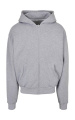 Üliraske lukuga kapuutsiga dressipluus, hall melanž, Heather Grey
