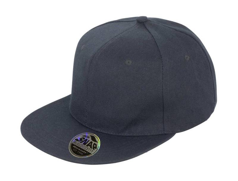 Bronx Original Flat Top klõpsuga nokamüts, must – Result Headwear (1)