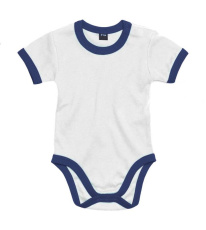 Beebi Ringeri body, valge/meresinine